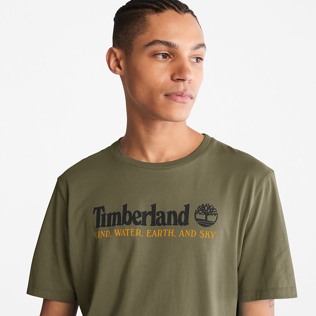 Mens Timberland Wind, Water, Earth and Sky™ T-Shirt for Men in Dark Green