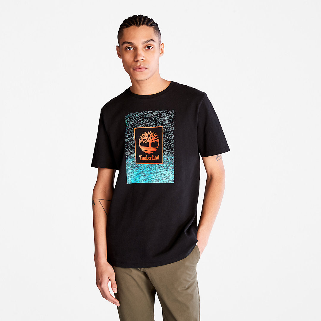 Mens Timberland Outdoor Archive T-Shirt for Men in Black