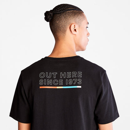 Mens Timberland Outdoor Archive T-Shirt for Men in Black