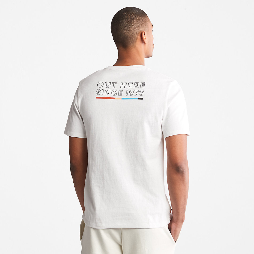 Mens Timberland Outdoor Archive T-Shirt for Men in White