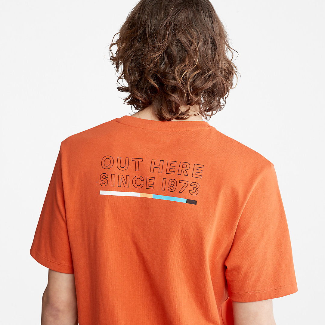 Mens Timberland Outdoor Archive T-Shirt for Men in Orange