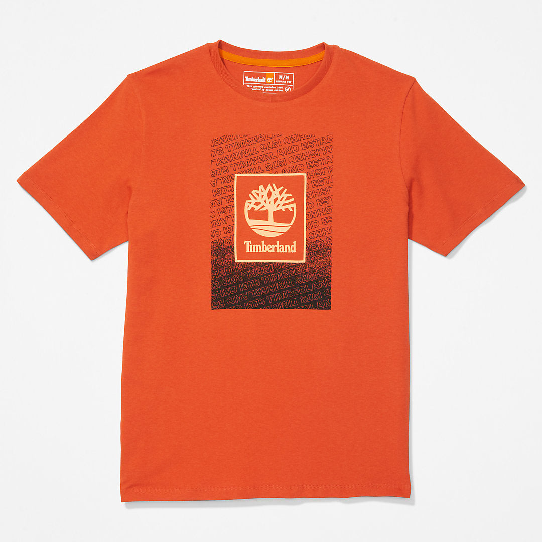 Mens Timberland Outdoor Archive T-Shirt for Men in Orange