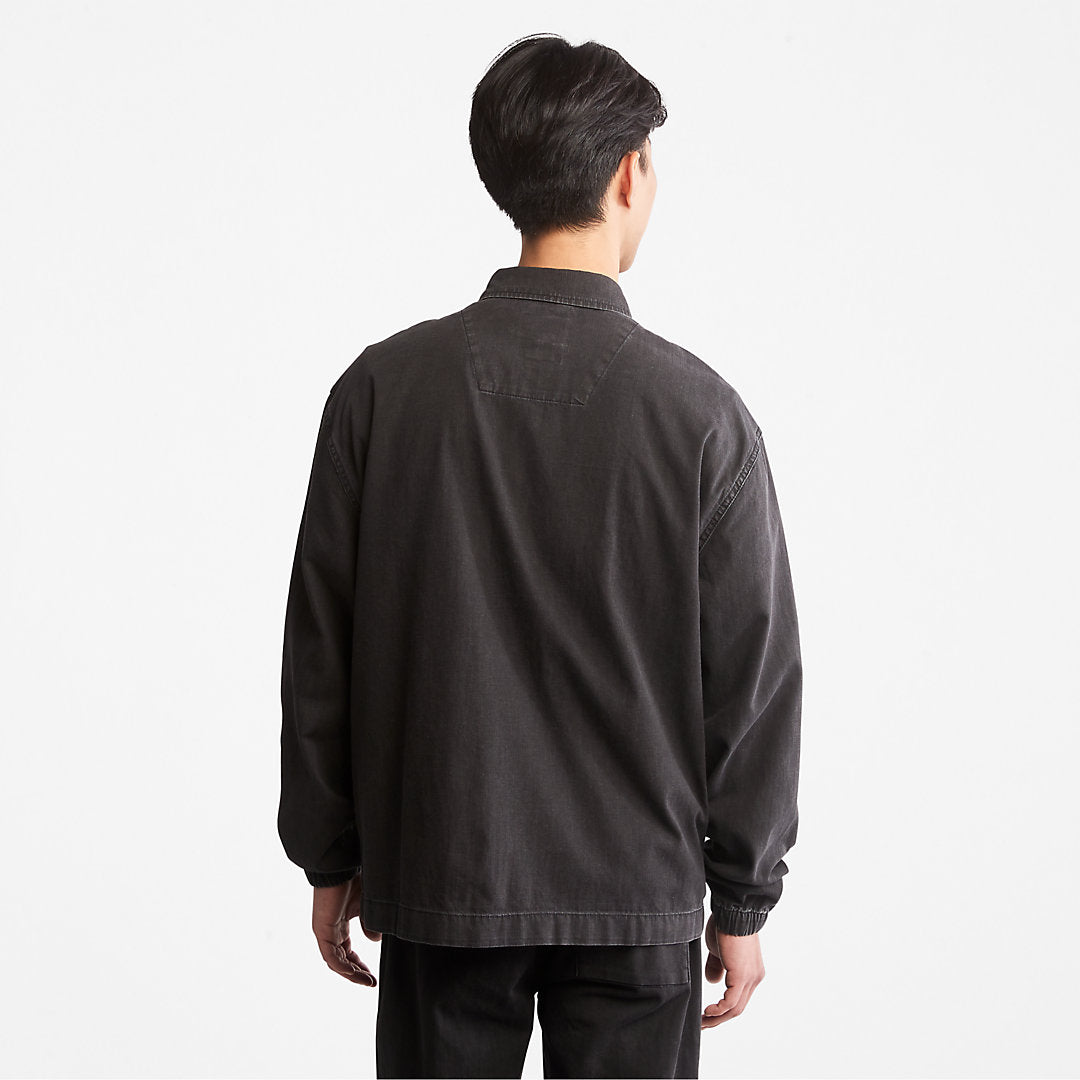 Mens Timberland Progressive Utility Light Denim Jacket for Men in Black