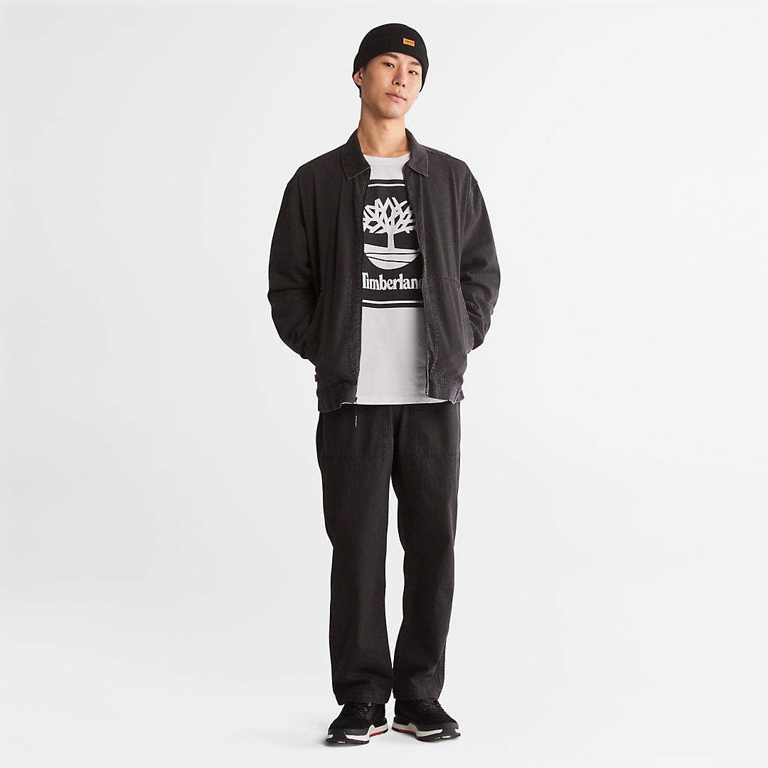Mens Timberland Progressive Utility Light Denim Jacket for Men in Black