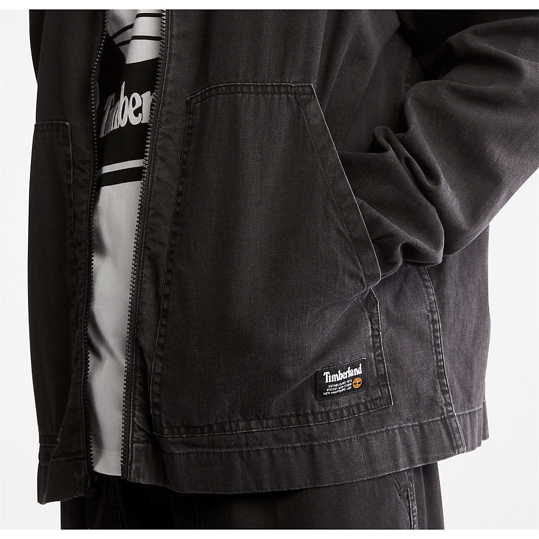 Mens Timberland Progressive Utility Light Denim Jacket for Men in Black