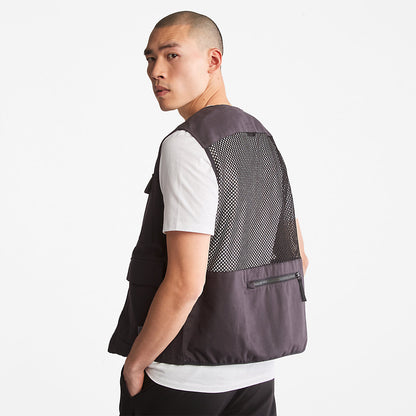 Mens Timberland Progressive Utility Multi-Pocket Gilet for Men in Black
