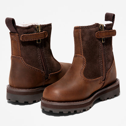 Kids Timberland Courma Kid Warm Boot for Toddler in Dark Brown