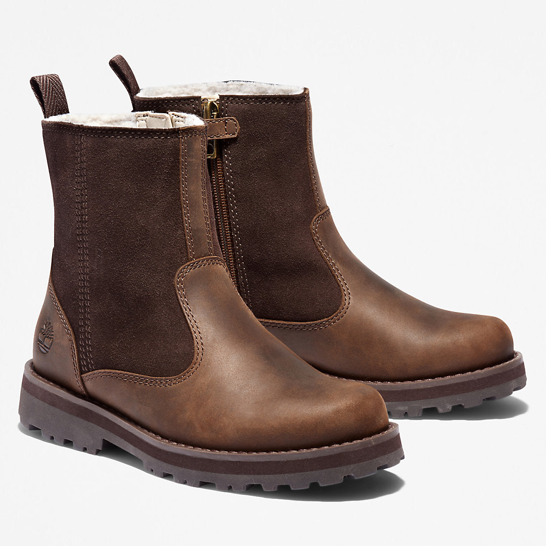 Kids Timberland Courma Kid Lined Boot for Junior in Dark Brown