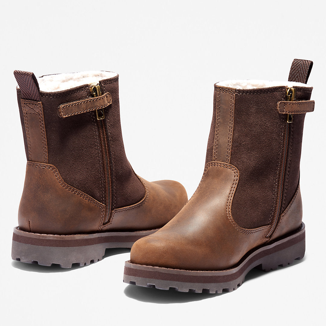 Kids Timberland Courma Kid Lined Boot for Junior in Dark Brown