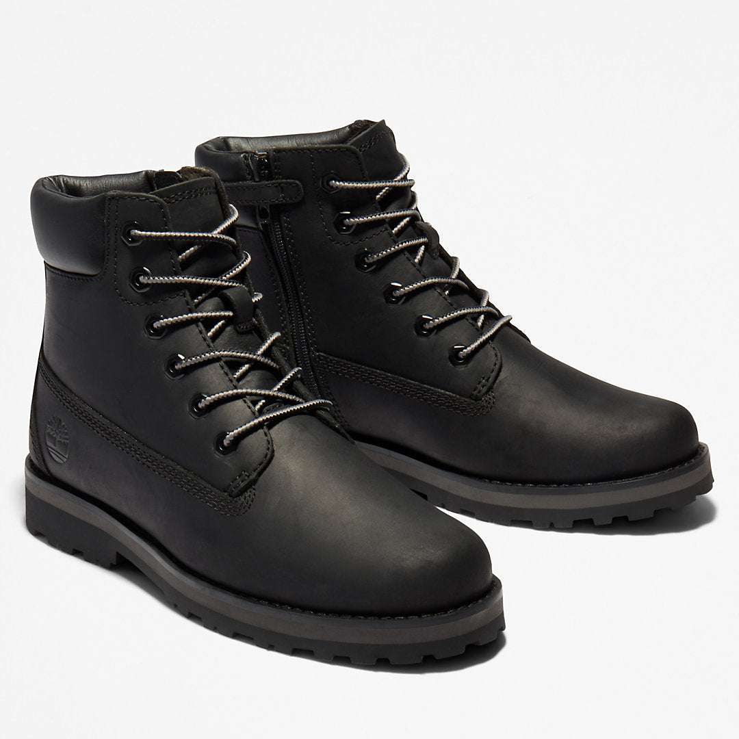 Kids Timberland Courma Kid 6 Inch Side-zip Boot for Junior in Black