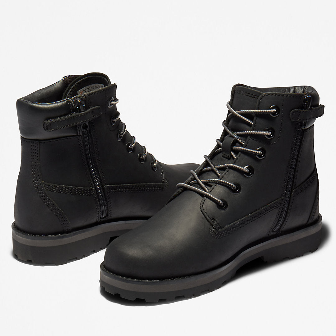 Kids Timberland Courma Kid 6 Inch Side-zip Boot for Junior in Black