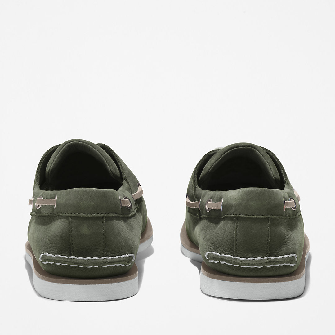 Mens Timberland Timberland® 2-Eye Classic Boat Shoe for Men in Dark Green