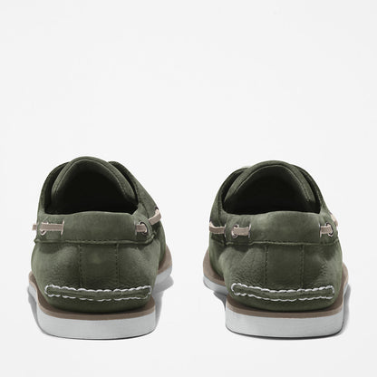 Mens Timberland Timberland® 2-Eye Classic Boat Shoe for Men in Dark Green