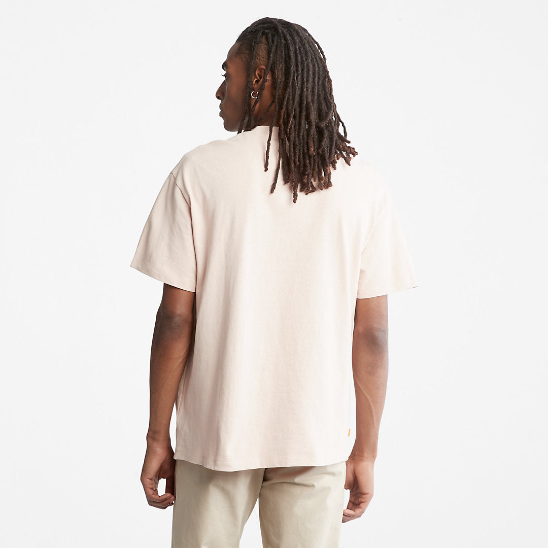Mens Timberland Progressive Utility Multi-pocket T-Shirt for Men in Pink