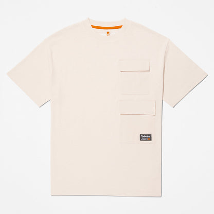 Mens Timberland Progressive Utility Multi-pocket T-Shirt for Men in Pink