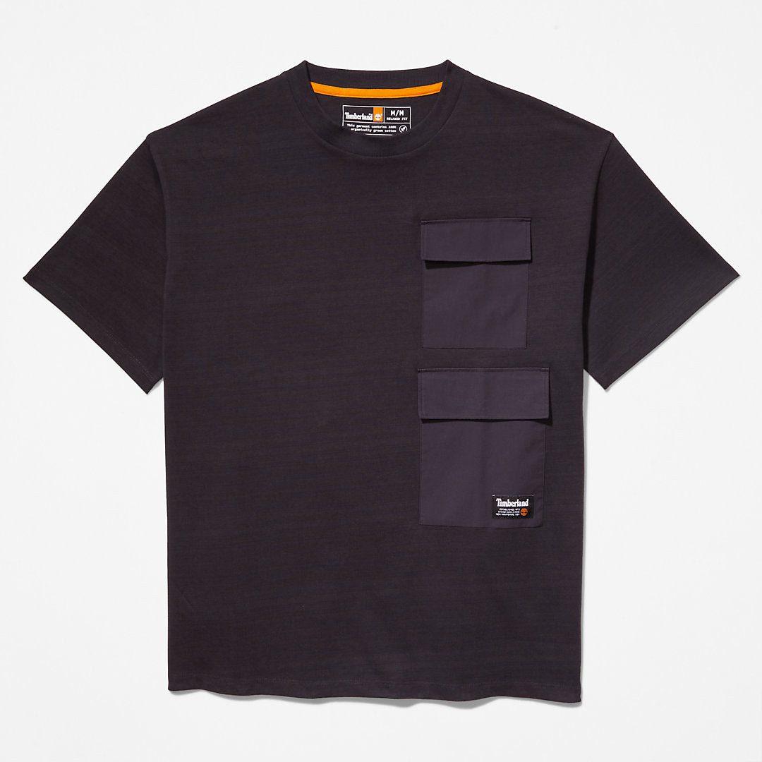 Mens Timberland Progressive Utility Multi-pocket T-Shirt for Men in Black