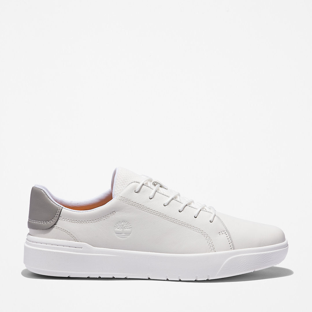 Mens Timberland Seneca Bay Leather Trainer for Men in White