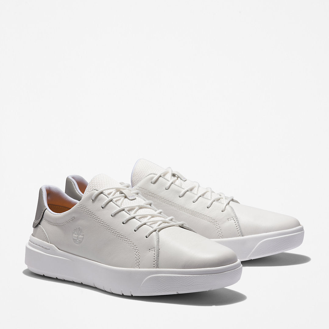 Mens Timberland Seneca Bay Leather Trainer for Men in White