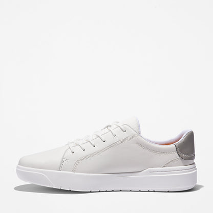 Mens Timberland Seneca Bay Leather Trainer for Men in White