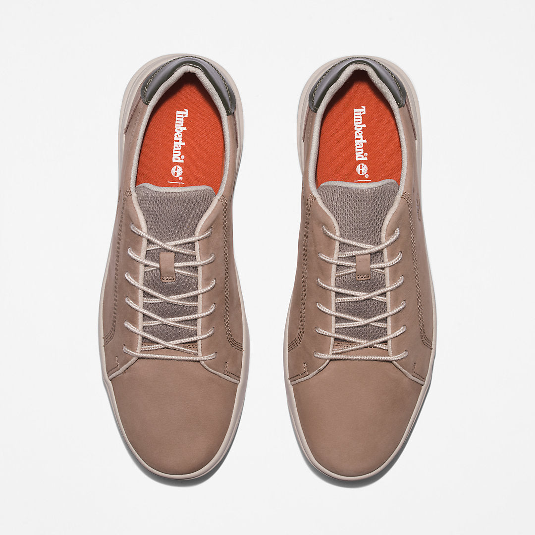 Mens Timberland Seneca Bay Leather Trainer for Men in Beige