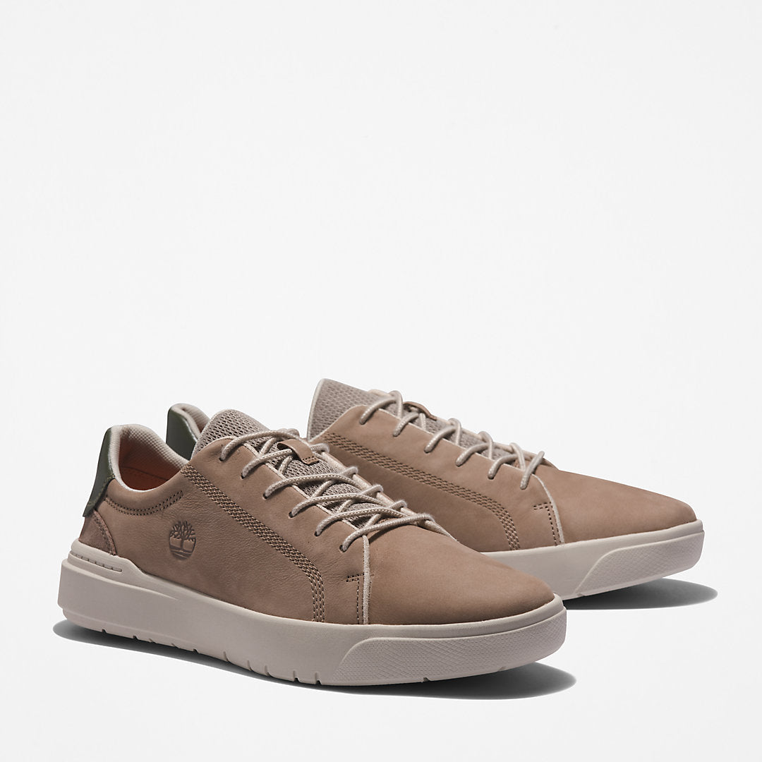 Mens Timberland Seneca Bay Leather Trainer for Men in Beige