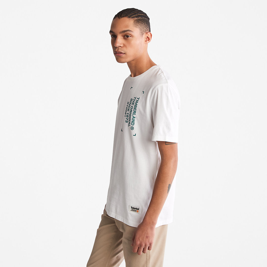 Mens Timberland Progressive Utility Graphic T-Shirt for Men in White
