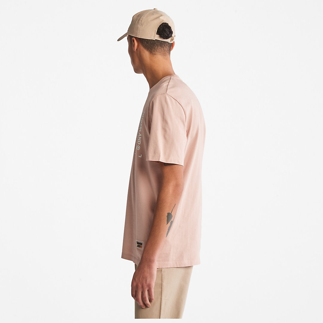 Mens Timberland Progressive Utility Graphic T-Shirt for Men in Pink