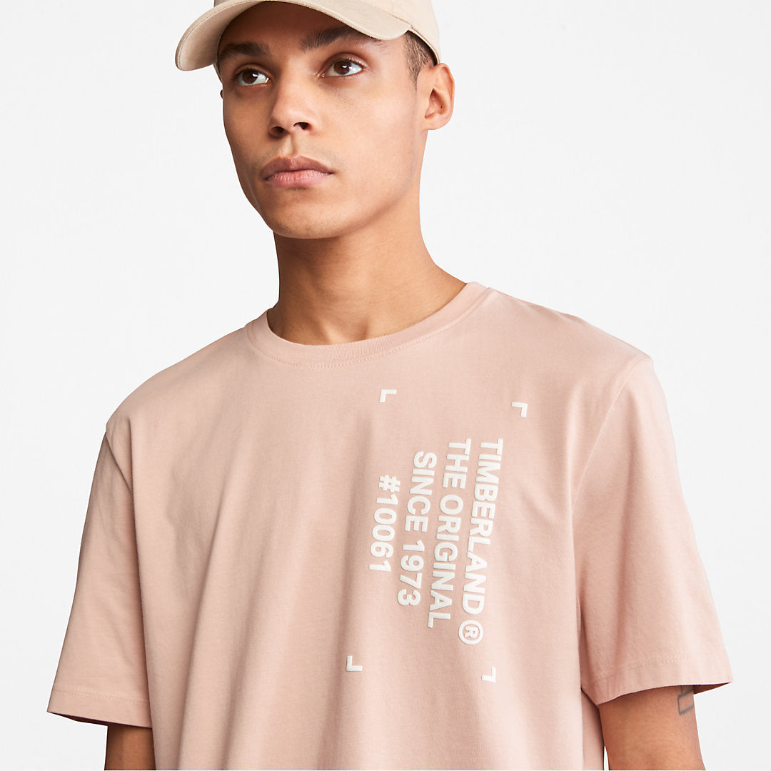 Mens Timberland Progressive Utility Graphic T-Shirt for Men in Pink