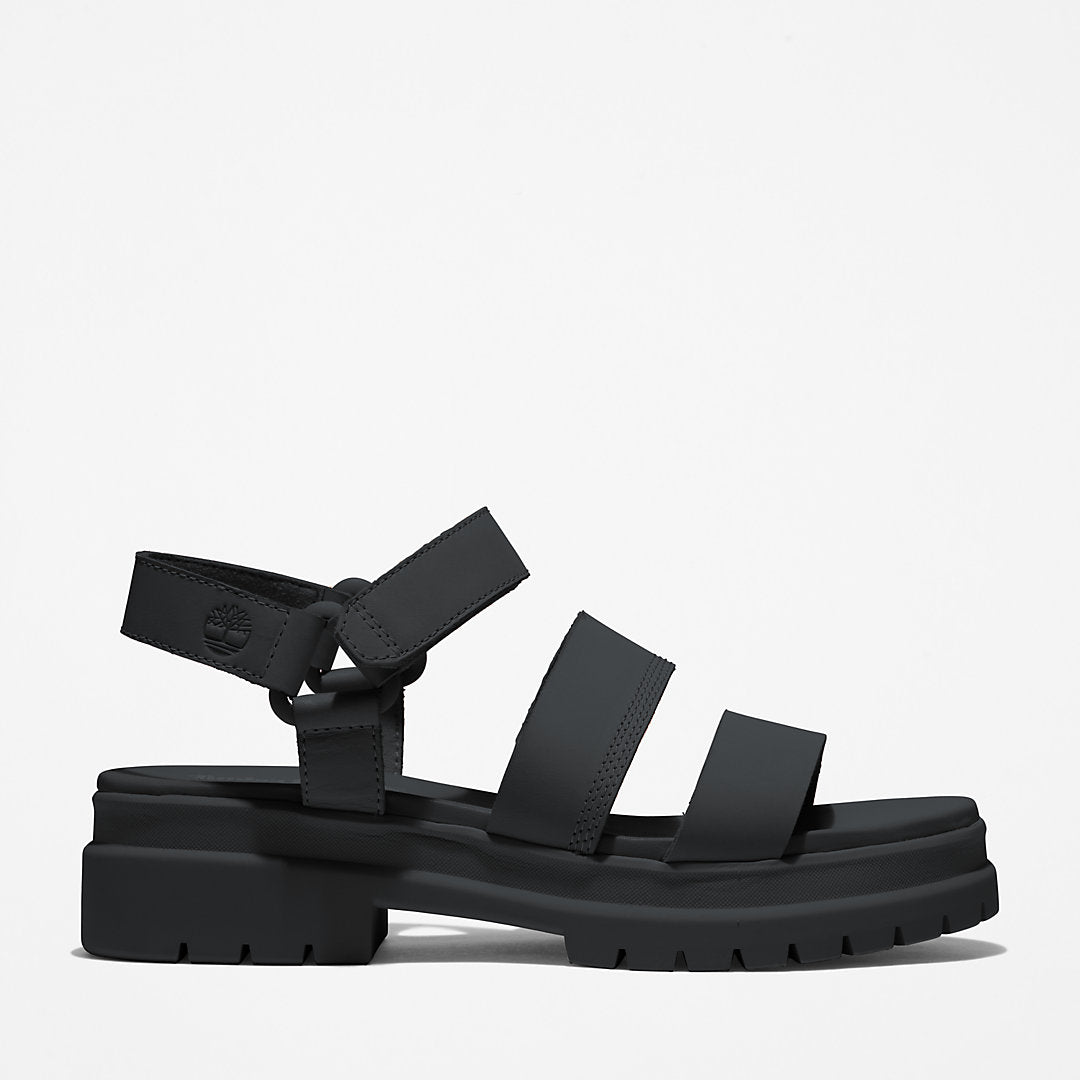 Womens Timberland London Vibe Ankle-Strap Sandal for Women in Black