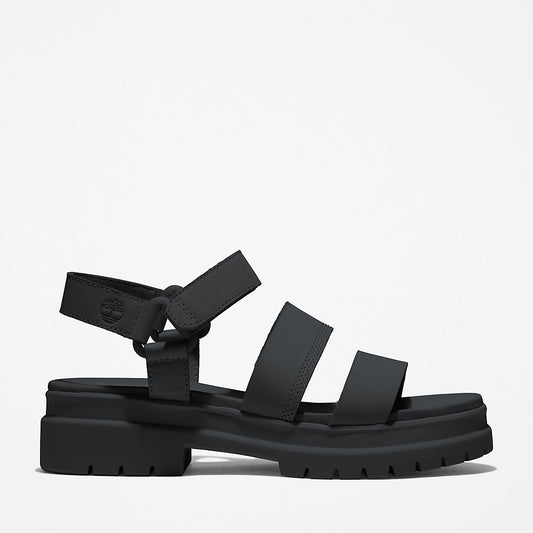 Womens Timberland London Vibe Ankle-Strap Sandal for Women in Black