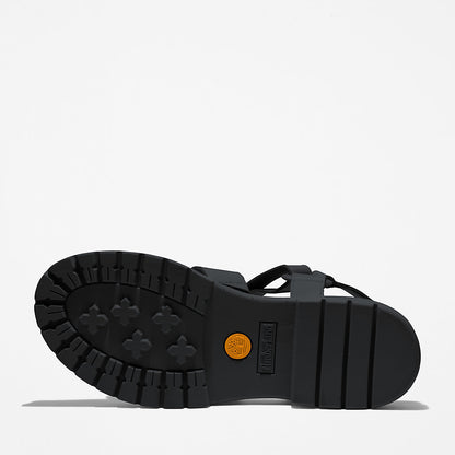Womens Timberland London Vibe Ankle-Strap Sandal for Women in Black