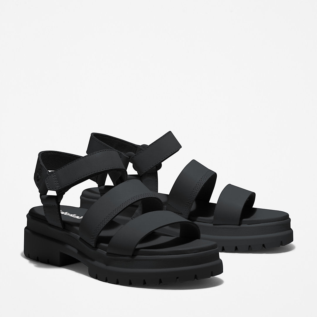 Womens Timberland London Vibe Ankle-Strap Sandal for Women in Black