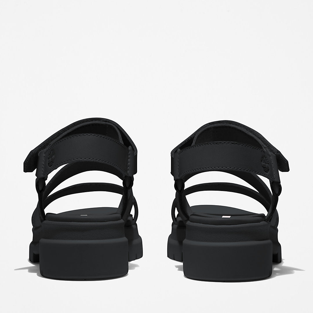 Womens Timberland London Vibe Ankle-Strap Sandal for Women in Black
