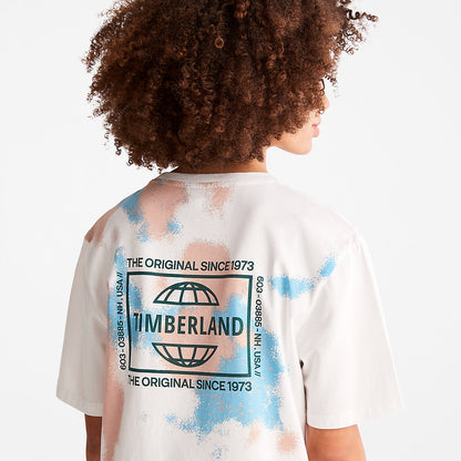 Mens Timberland Paint Graphic T-Shirt for Men in White