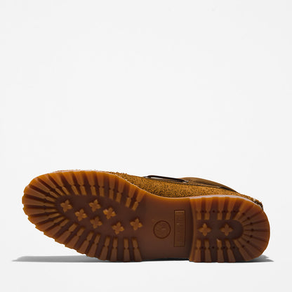 Mens Timberland Timberland® 3-Eye Lug Handsewn Boat Shoe for Men in Medium Brown
