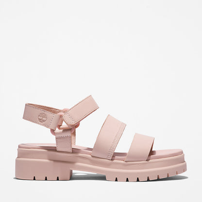 Womens Timberland London Vibe Ankle-Strap Sandal for Women in Light Pink