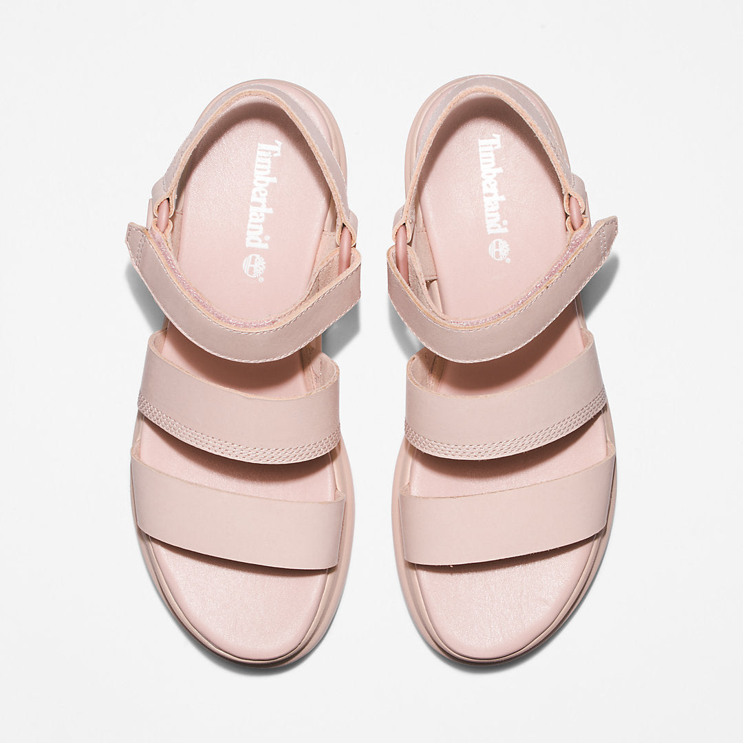 Womens Timberland London Vibe Ankle-Strap Sandal for Women in Light Pink