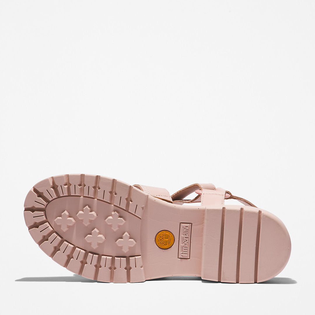 Womens Timberland London Vibe Ankle-Strap Sandal for Women in Light Pink