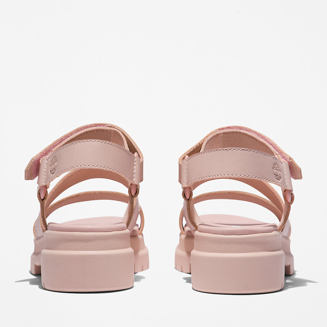 Womens Timberland London Vibe Ankle-Strap Sandal for Women in Light Pink