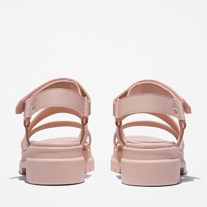 Womens Timberland London Vibe Ankle-Strap Sandal for Women in Light Pink