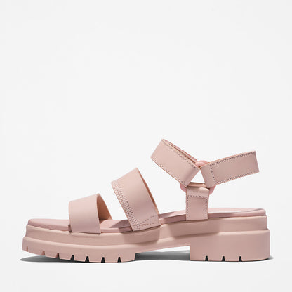 Womens Timberland London Vibe Ankle-Strap Sandal for Women in Light Pink