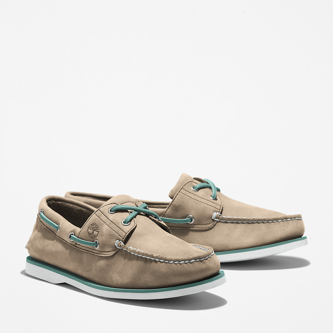 Mens Timberland Timberland® 2-Eye Classic Boat Shoe for Men in Beige