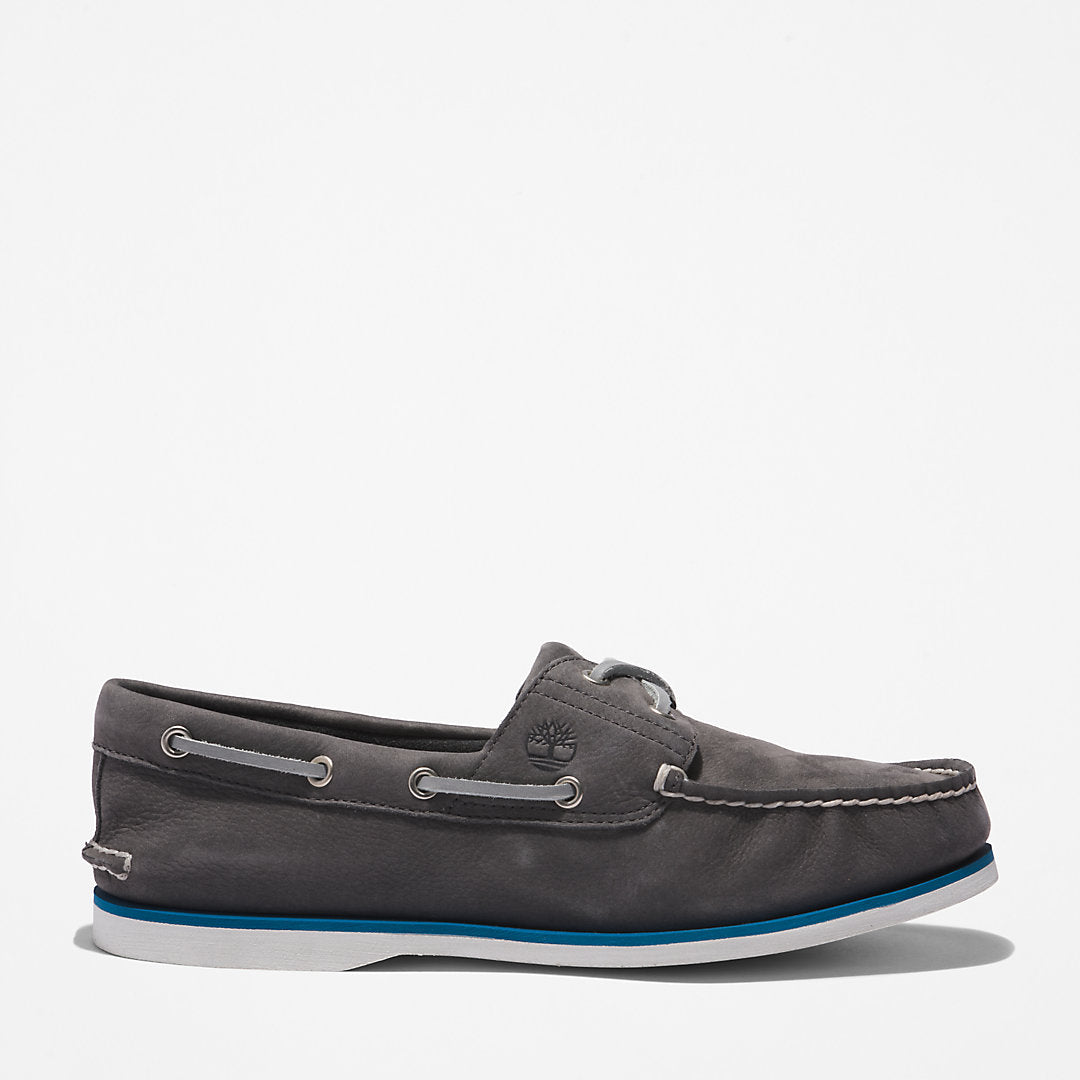 Mens Timberland Timberland® 2-Eye Classic Boat Shoe for Men in Dark Grey