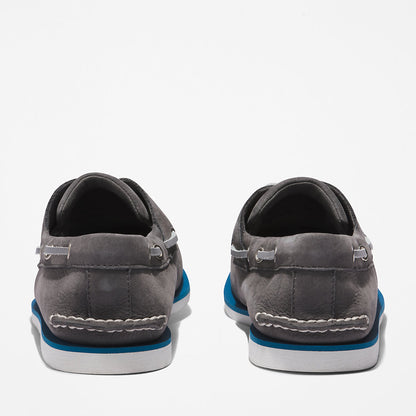 Mens Timberland Timberland® 2-Eye Classic Boat Shoe for Men in Dark Grey