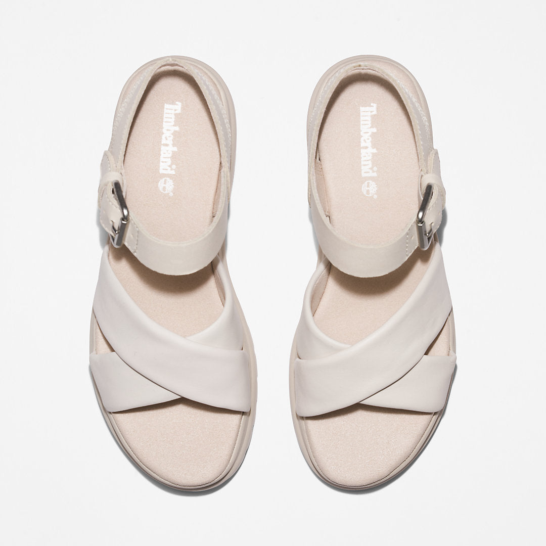 Womens Timberland London Vibe Ankle-strap Sandal for Women in White