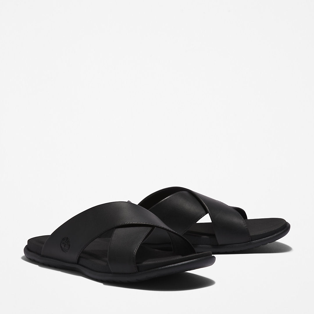 Mens Timberland Kesler Cove Cross-band Sandal for Men in Black