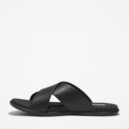 Mens Timberland Kesler Cove Cross-band Sandal for Men in Black