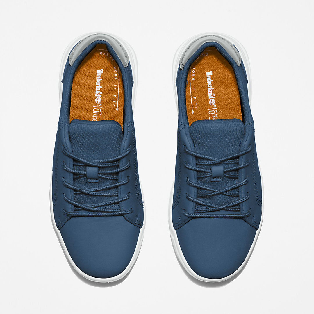 Kids Timberland Seneca Bay Leather Trainer for Kids in Blue