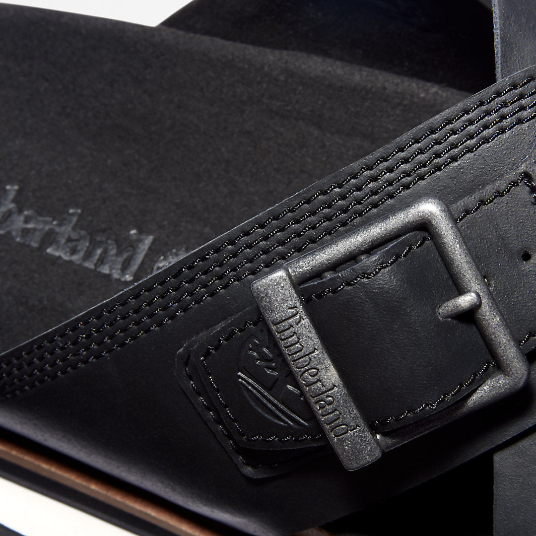 Mens Timberland Amalfi Vibes Cross Slide Sandal for Men in Black