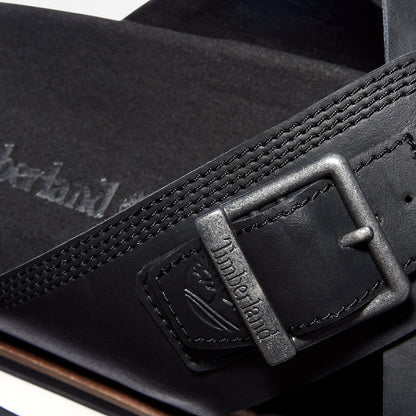 Mens Timberland Amalfi Vibes Cross Slide Sandal for Men in Black